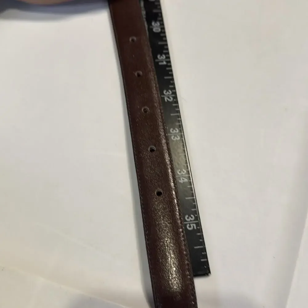NWT Vintage Stefano Ricci Brown Colored Belt With Gold Colored Buckle - Picture 6 of 6